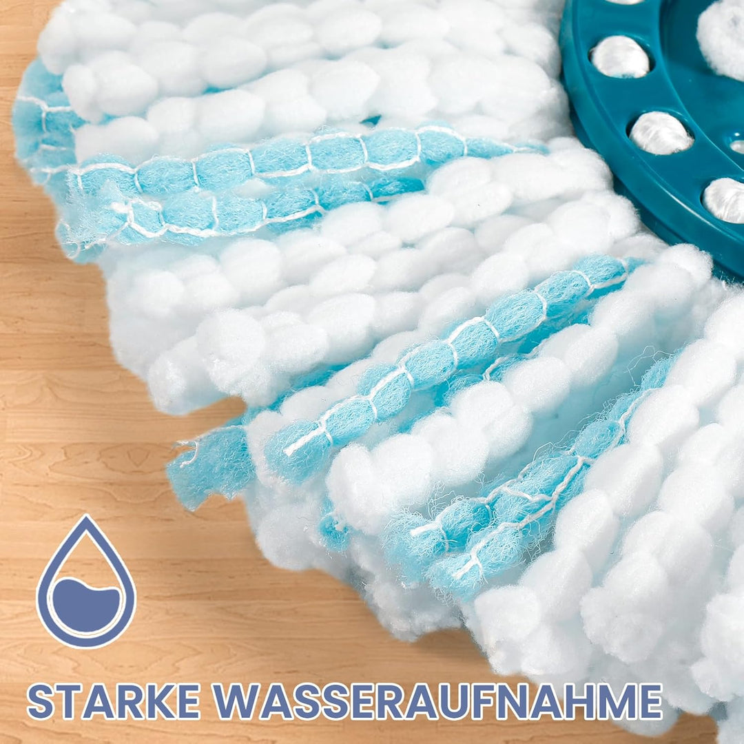 6 Stück Bodenwischer für Leifheit Clean Twist Disc Mop | für Leifheit Clean Twist Disc Mop Ergo, Wis