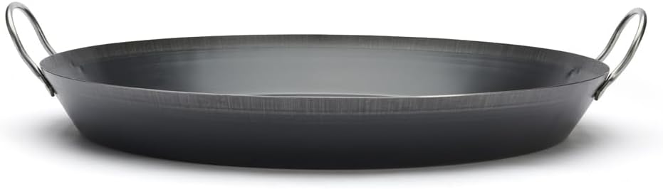 DE BUYER Paella-Pfanne, Edelstahl, Silber, 60 cm 27.9 x 20.1 x 10.9 cm, 27.9 x 20.1 x 10.9 cm
