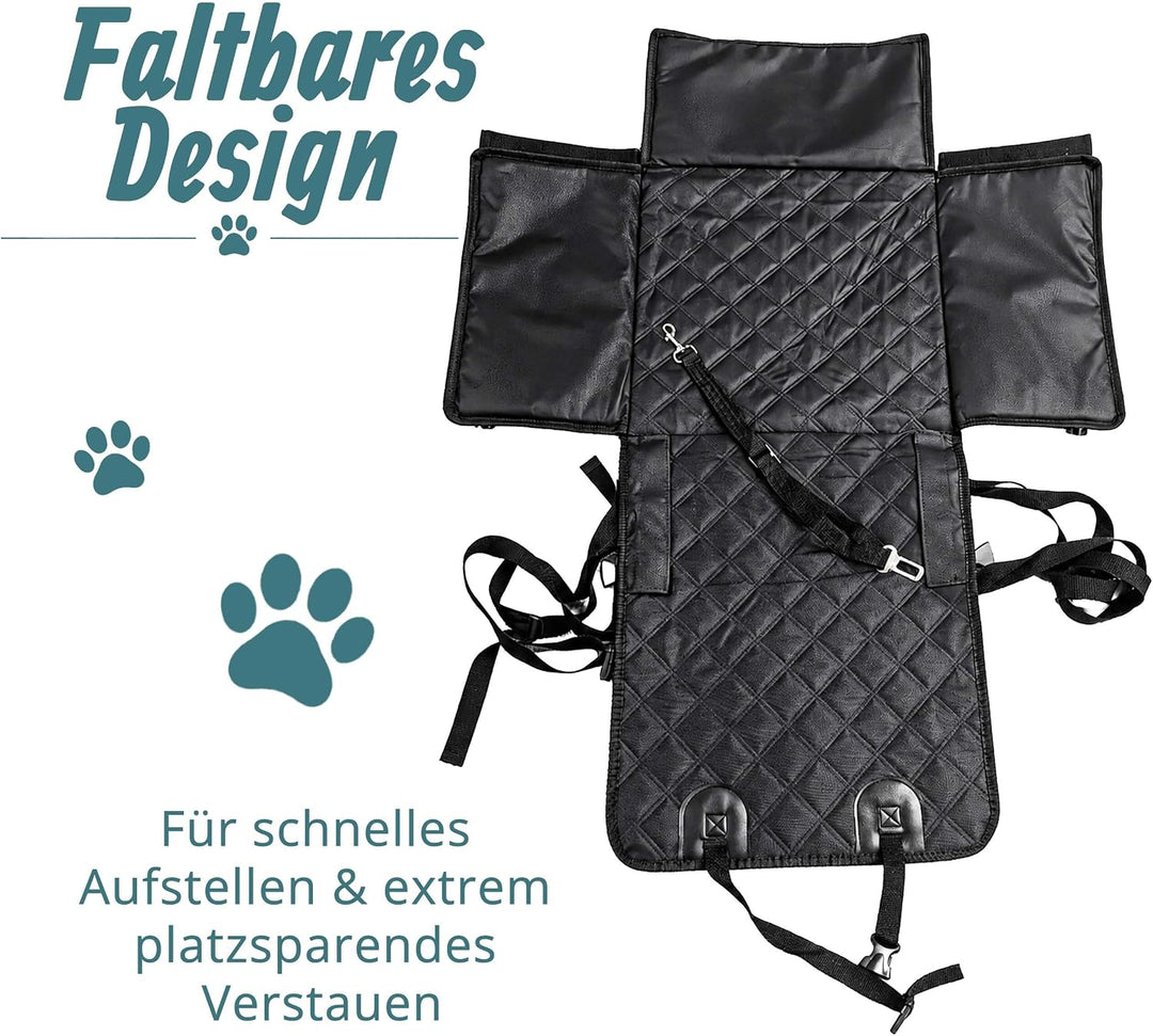 Relaxdays Hundeautositz, kleine Hunde bis 8 kg, faltbar, Hundebett Auto, stabil, HBT: 25x43x43 cm, A