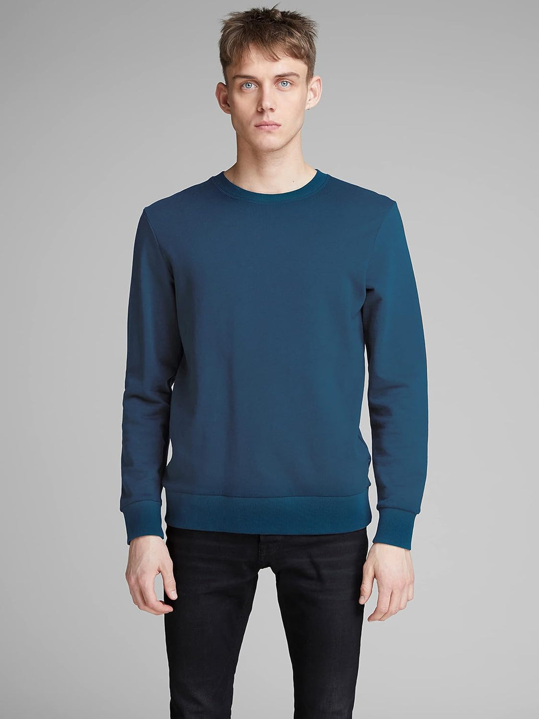 JACK & JONES Mens Basic Crew Neck M Blau (Insignia Blue/Reg Fit), M Blau (Insignia Blue/Reg Fit)