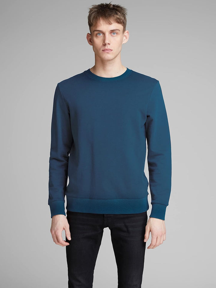JACK & JONES Mens Basic Crew Neck M Blau (Insignia Blue/Reg Fit), M Blau (Insignia Blue/Reg Fit)