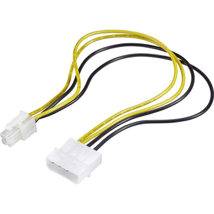 Renkforce 1391523 RF-4174569 Anschlusskabel ATX 1x IDE-Strom-Stecker 4pol. 30.00cm Gelb, Sch, 3 Stüc