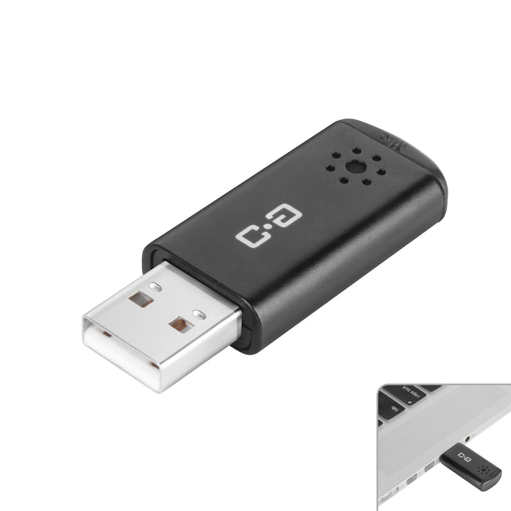 USB-Mikrofon für Laptop und Desktop-Computer, hohe Empfindlichkeit für klare Anrufe, Plug-and-Play,