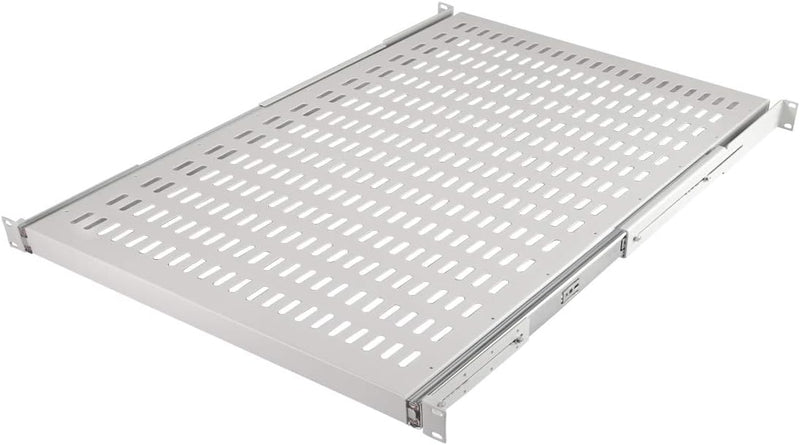 LogiLink SF1S85G - Ausziehbarer Fachboden (1 HE) für Stand-, Serverschränke mit 1000mm Tiefe, 35kg T