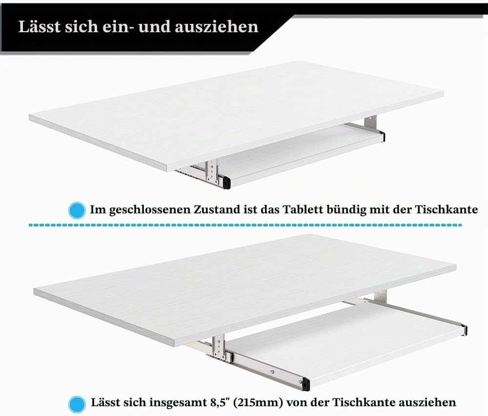 FRMSAET Möbelzubehör Büroproduktanzüge Hardware 53 cm / 60 cm / 76 cm Tastatur Schubladenfach Holzha