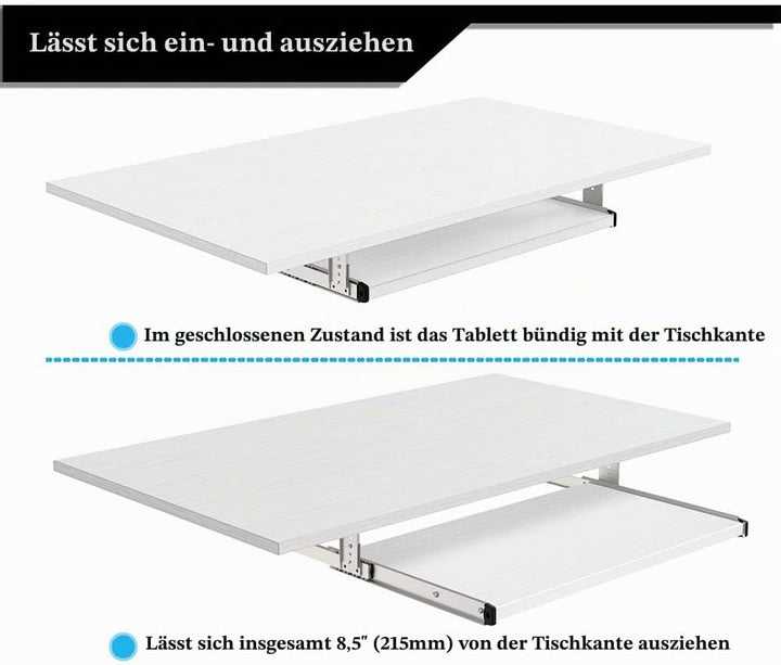 FRMSAET Möbelzubehör Büroproduktanzüge Hardware 53 cm / 60 cm / 76 cm Tastatur Schubladenfach Holzha