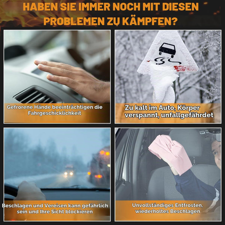Leaflai Autoheizung 150 W – 12 V tragbare Autoheizung, Anti-Beschlag-Auto-Defroster, der an den Ziga