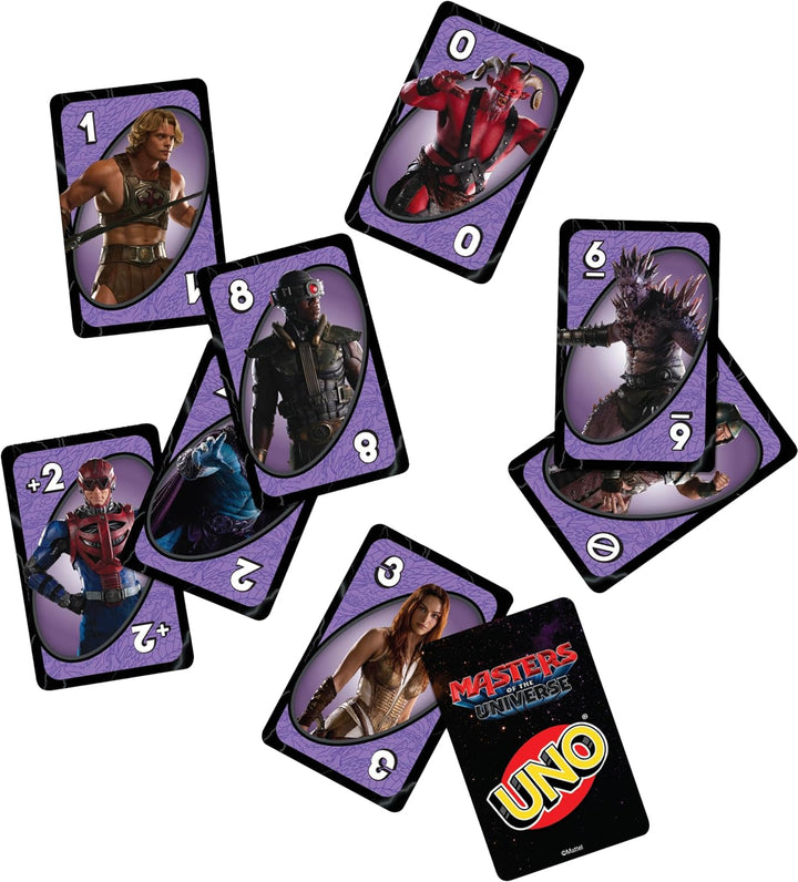 Mattel Games UNO Masters of the Universe Film Kartenspiel mit Motivdeck und Aufbewahrungsdose zum Sa