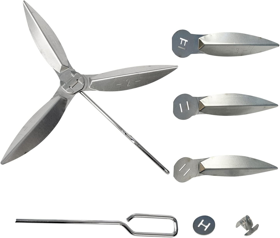 YWNYT 2 Set 22-1/2 Zoll One-Touch Reinigungssystem Kit, kompatibel mit Weber Grillteilen, 7444 Weber