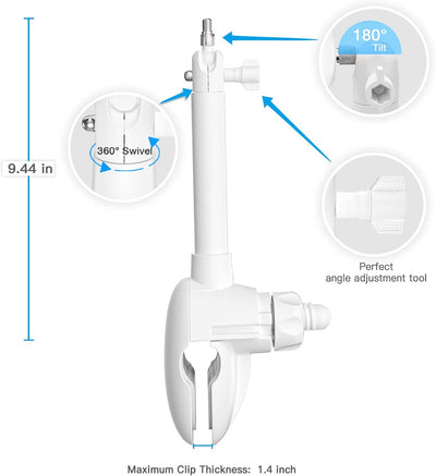 HOLACA Babyphone Clip Halterung Kamera Clip Halterung für Philips Avent Connected Videophone SCD923/