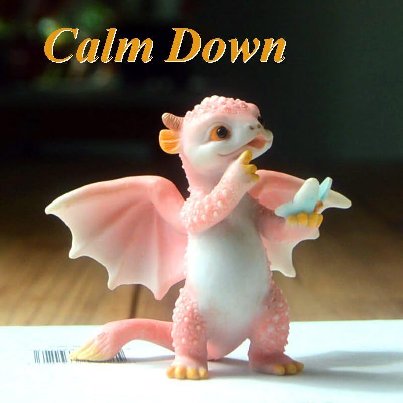 Miniatur Fairy Garden Drachenfiguren- friedlich Schaukel Drachen, Schaukel Drachen