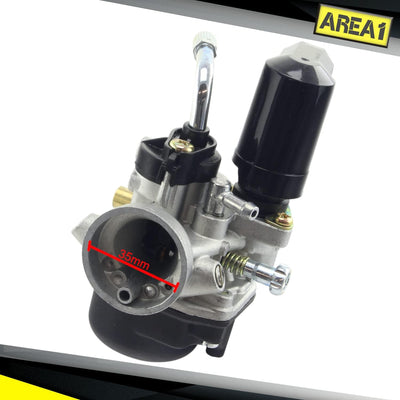 Area1 Ersatz Vergaser 17,5mm für 50ccm kompatibel mit Piaggio TPH NRG Power Zip Liberty,Gilera Runne
