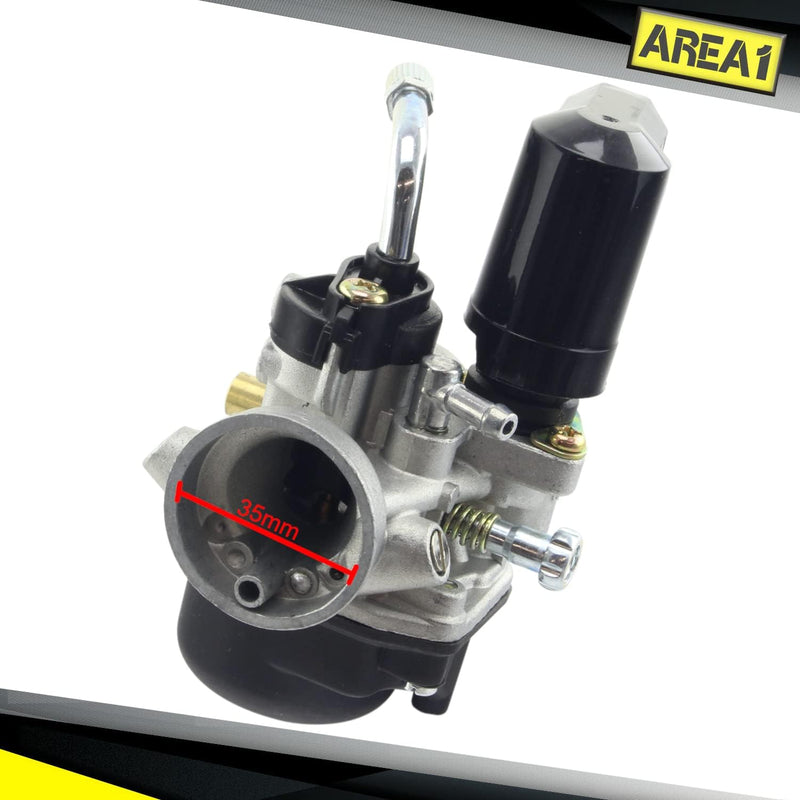 Area1 Ersatz Vergaser 17,5mm für 50ccm kompatibel mit Piaggio TPH NRG Power Zip Liberty,Gilera Runne
