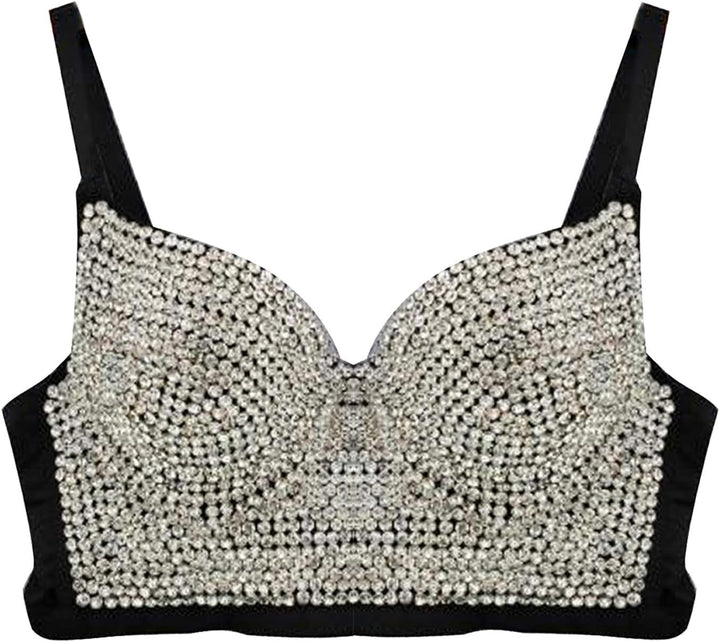 Woboren Damen Korsett Bustier BH Dessous Tank Top Trägertop Crop Top Corsage Schlanke Weste 