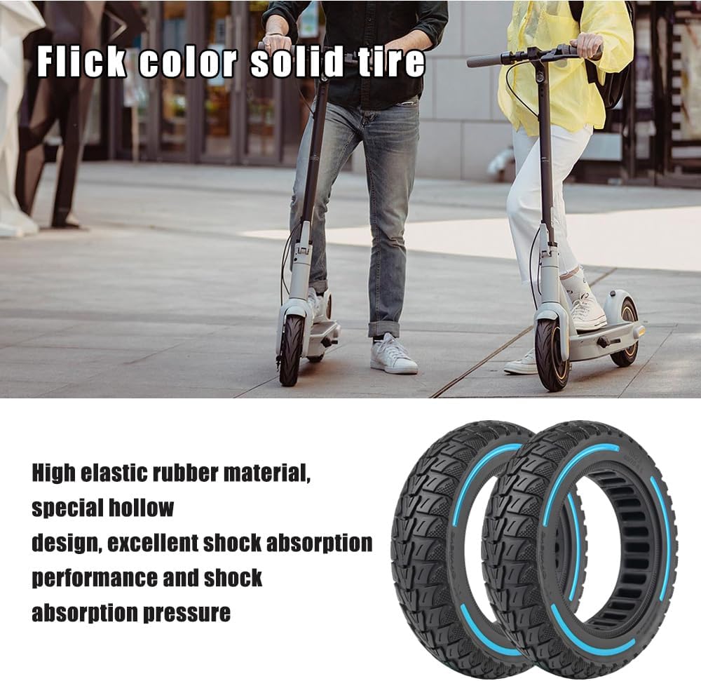 60/70-6,5 Vollgummireifen 10 Zoll Solide Reifen für Xiaomi 5/5 Pro/5 Max,für Ninebot Max G30/Max G30