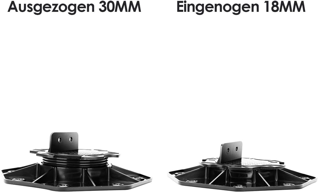 Sonnewelt Stelzlager höhenverstellbar Terrassenlager 10 Stück für die Unterkonstruktion,von 18-30mm