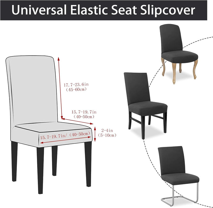 FIGOOO Stuhlhussen 4er Set Stretch Stuhlhussen für Esszimmerstühle Elastisch Moderne Universal Stuhl
