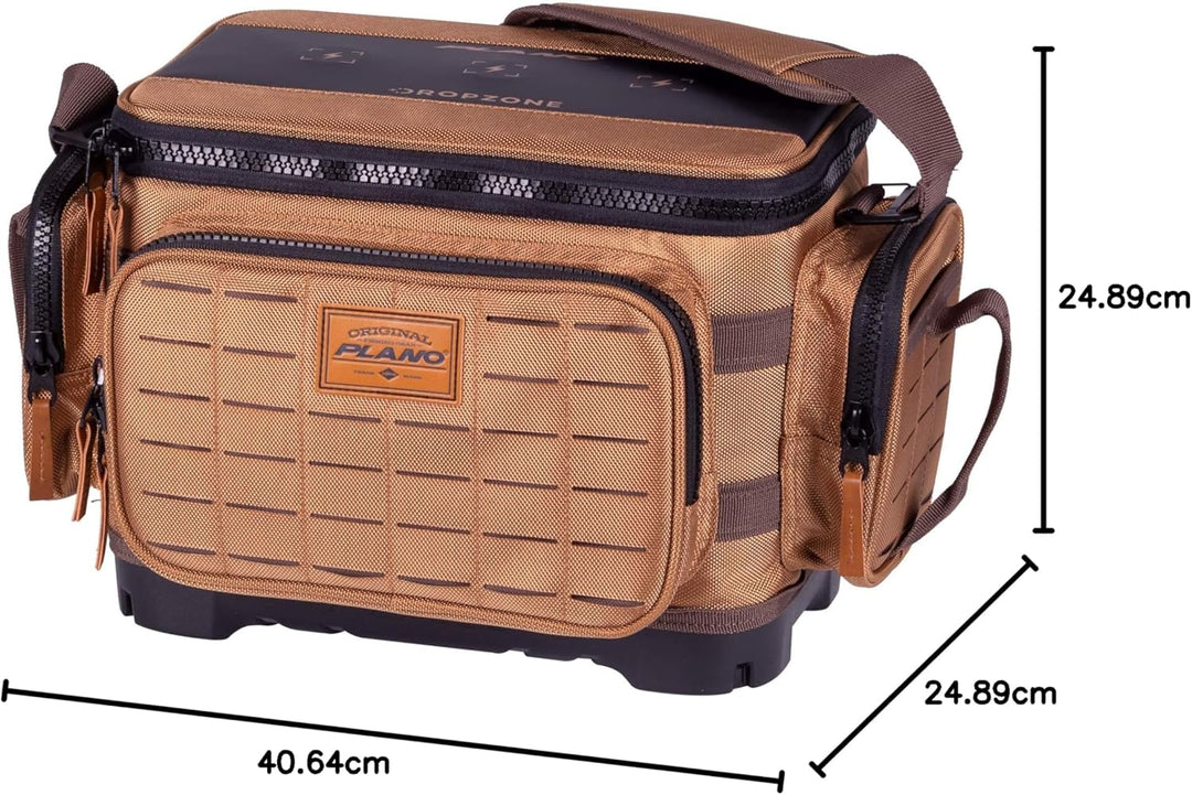 Plano Herren PLABG360 Tackle Bag, Khaki mit braunem und schwarzem Rand, 3600, 3600