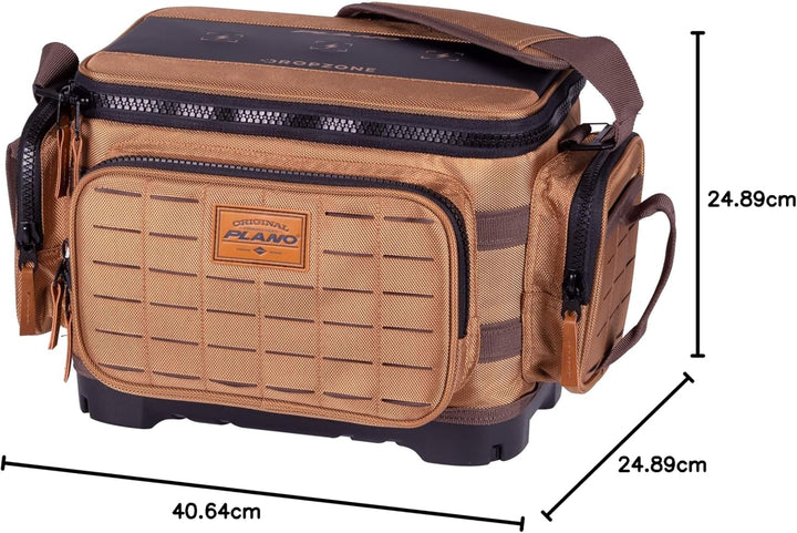 Plano Herren PLABG360 Tackle Bag, Khaki mit braunem und schwarzem Rand, 3600, 3600