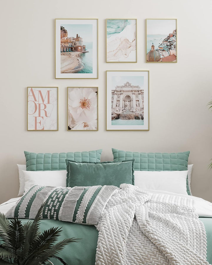 Heimlich® Premium Poster Set OHNE Bilderrahmen | 2 x DIN A3 &amp; 4 x DIN A4 - ca. 30x42 &amp; 21x30 | Stilv