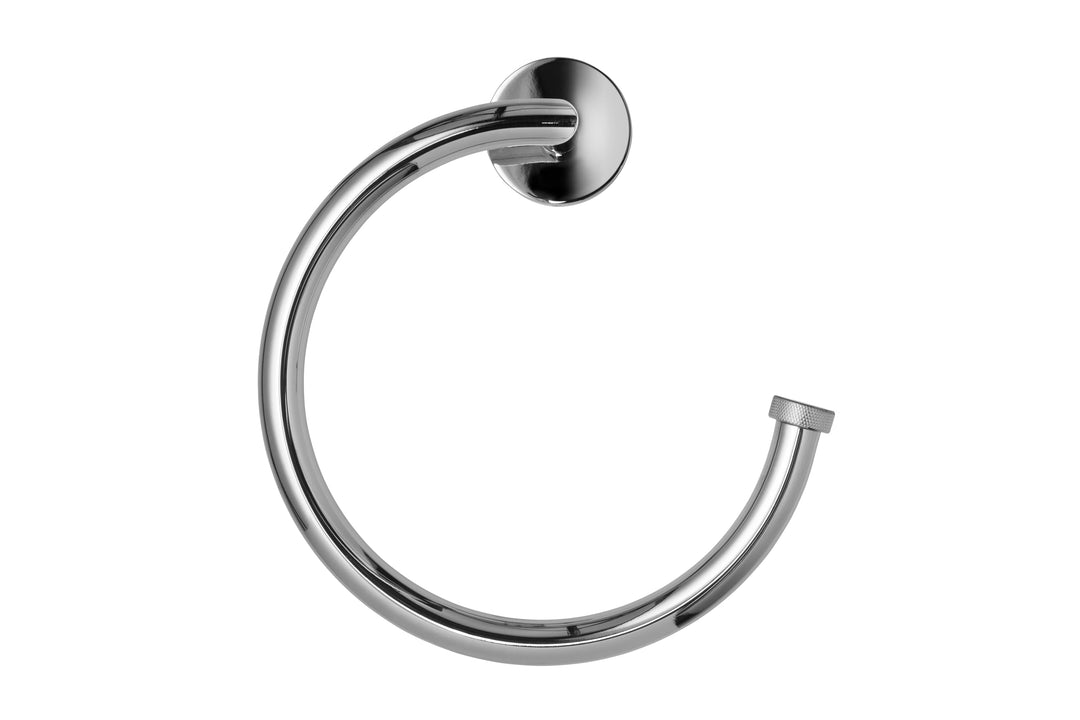 Croydex Handtuchringhalter zur Wandmontage, Flexi-Fix – Knightsbridge, verchromte Oberfläche, univer