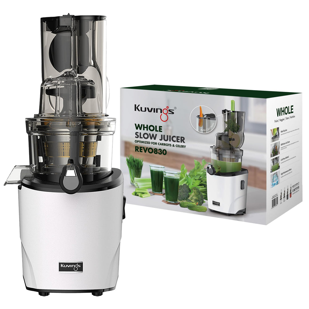 Kuvings | Entsafter | REVO830 | Slow Juicer | Doppelte Einfüllöffnung | automatisches Schneidesystem