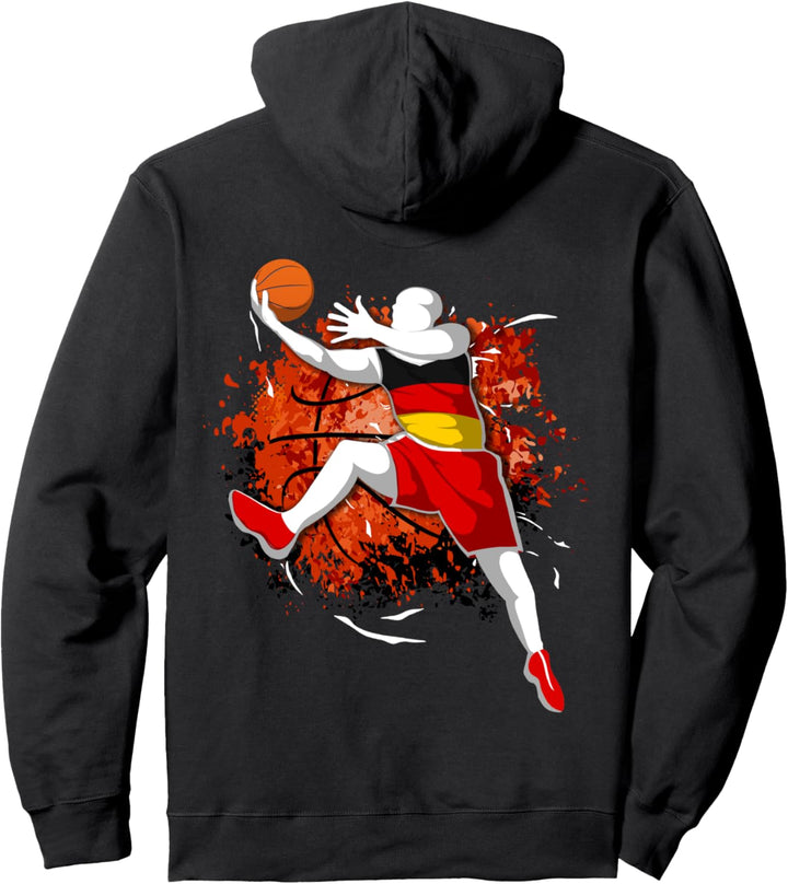 Deutschland Basketball Deutsche Nationalflagge Sport Lovers Pullover Hoodie