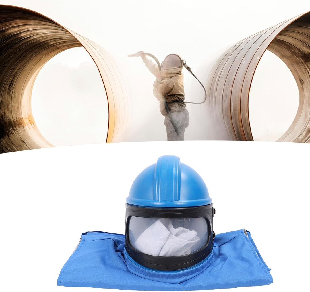 Sandstrahlhelm Sicherheits Helm für Sandstrahlen Arbeitsschutz Metallverarbeitung
