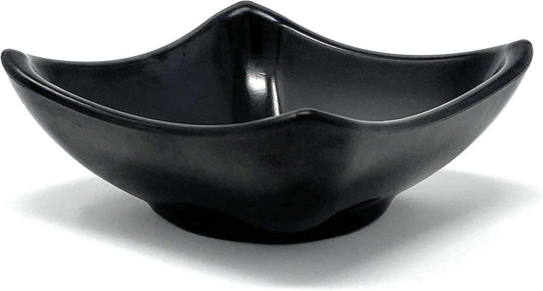 4x Dipschalen Melamin Set Schwarz 755 Snackschale Servierschale Klein Mini Saucenschälchen Soja Schw
