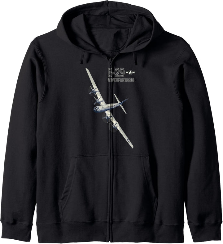 B29 Superfortress WW2 bomber airplane Kapuzenjacke