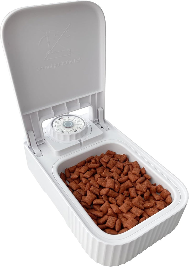 FUTTERAUTOMAT MIT Timer Dozer Weiss