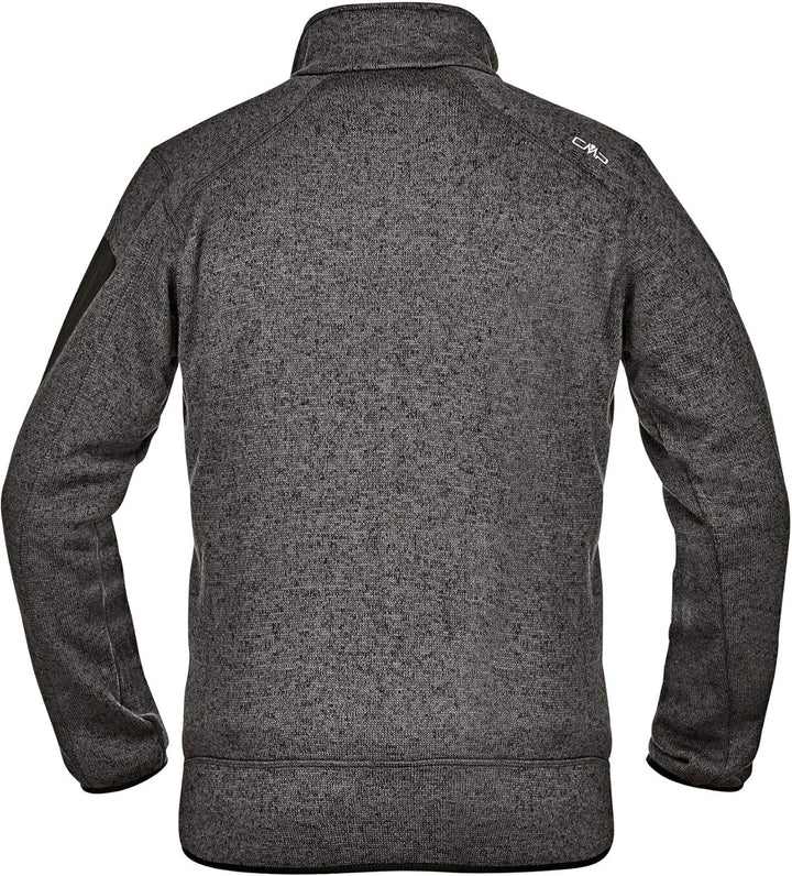 CMP Herren Knit tech mélange Fleece Jacket Fleecejacke 52 Schwarzer Gletscher, 52 Schwarzer Gletsche