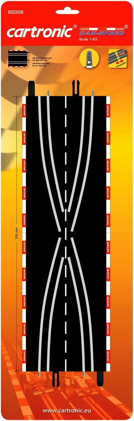 Cartronic Car-Speed Spurwechsel (2 Stück), Massstab 1:43, Länge jeweils 35,4 cm - Zubehör für Cartro