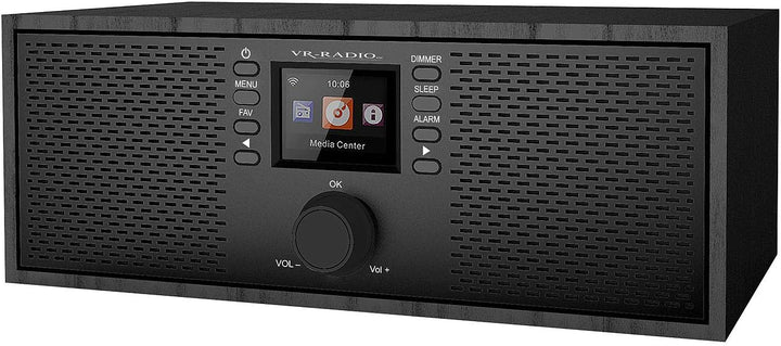 VR-Radio Radio: Stereo-WLAN-Internetradio, Farb-Display, 12 W, Bluetooth 5, Fernbed. (WLAN Lautsprec