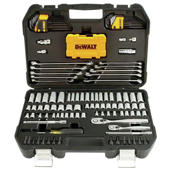 DEWALT DWMT73802 Mechaniker-Werkzeugset, 142-teilig, mit Koffer, 1 Stück 142 Stück Werkzeugset und S