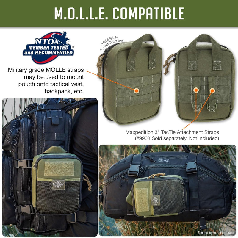 Maxpedition Beefy Pocket Organizer Tasche Einheitsgrösse Grün, Einheitsgrösse Grün