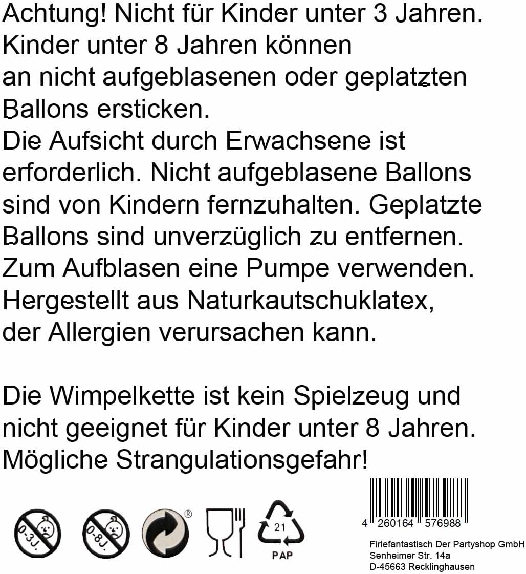 Benjamin Blümchen Dekoset Servietten, Wimpelkette, Konfetti und Ballons // Dekoset * Benjamin Blümch