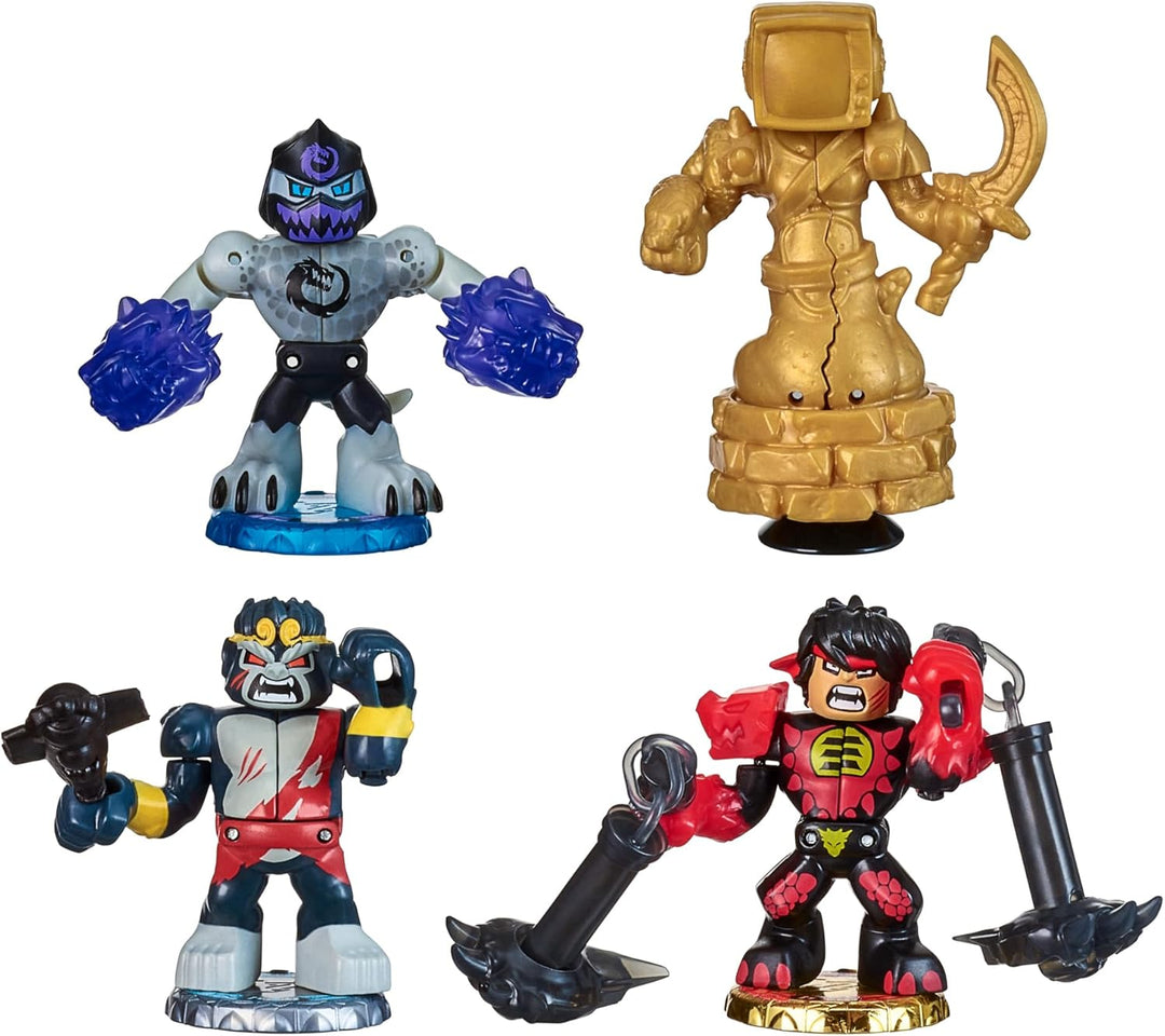 Akedo Legends of Beast Strike – Offizielles Rules Bite Strike Starterpaket – 3 Mini Battling Warrior