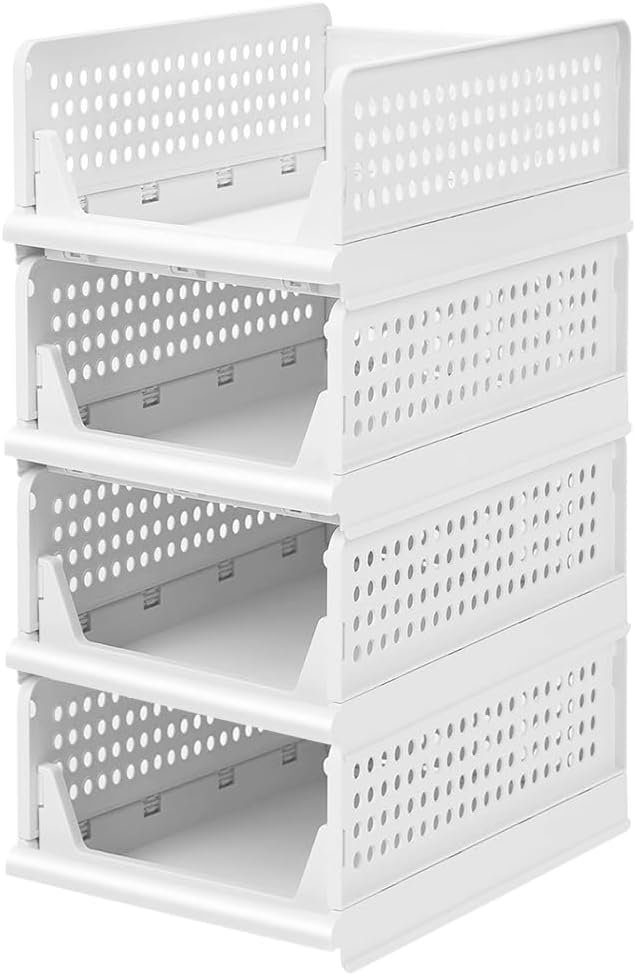 Faltbare Aufbewahrungsbox, Organizer für Kleiderschrank, verschiebbar, stapelbar, Schublade, für Küc