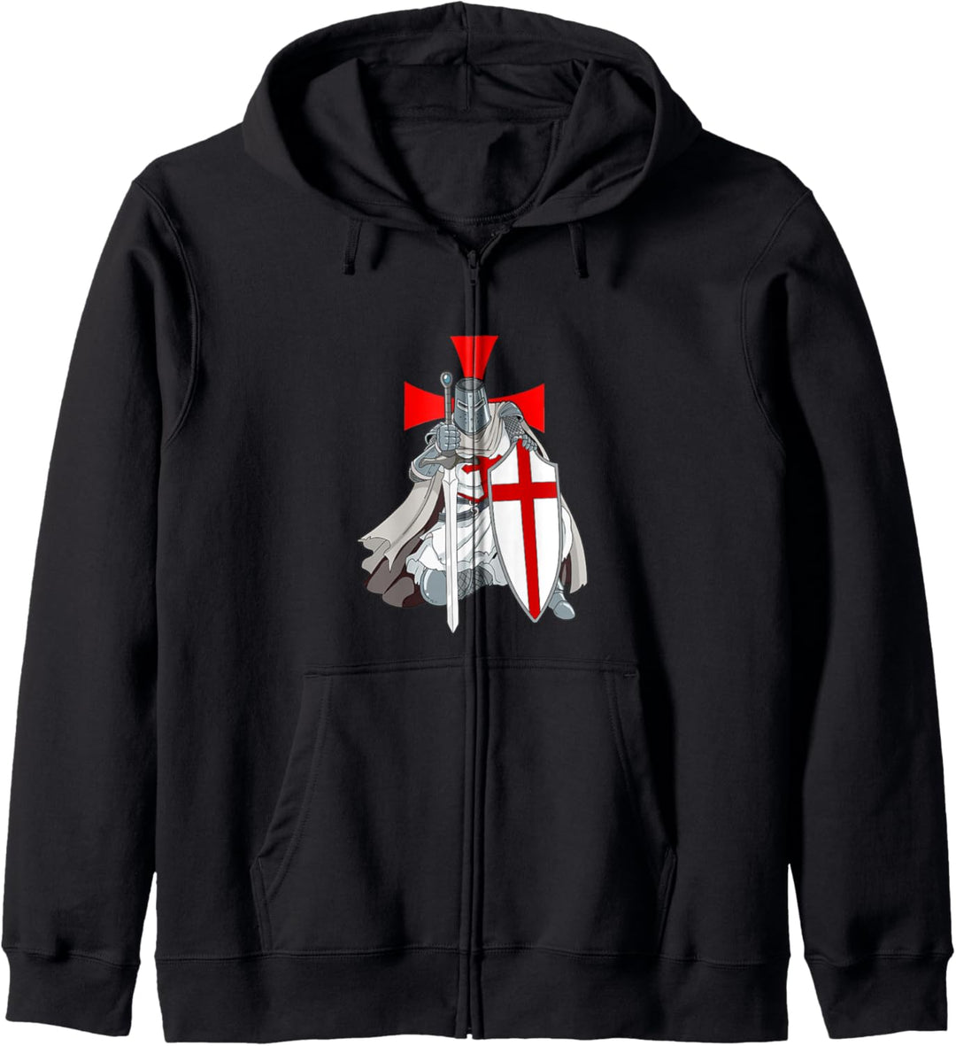 Templer Ritter Schild Geschenk Ritter Templer Kapuzenjacke