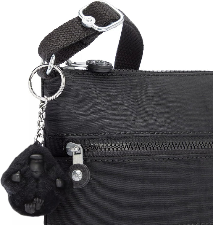 Kipling Damen Keiko Crossbody Tasche 8"L x 9"H x 1.25"D Black Noir, 8"L x 9"H x 1.25"D Black Noir
