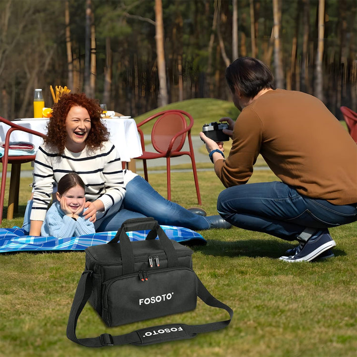 FOSOTO DSLR-Kameratasche Spiegelreflex Fototasche, Grosse XL Videokameara/Camcorder Tasche für Canon