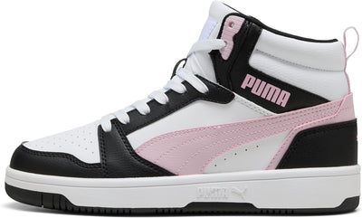 PUMA Unisex Rebound V6 Sneaker 42.5 EU Puma White Rose Mauve Puma Black, 42.5 EU Puma White Rose Mau