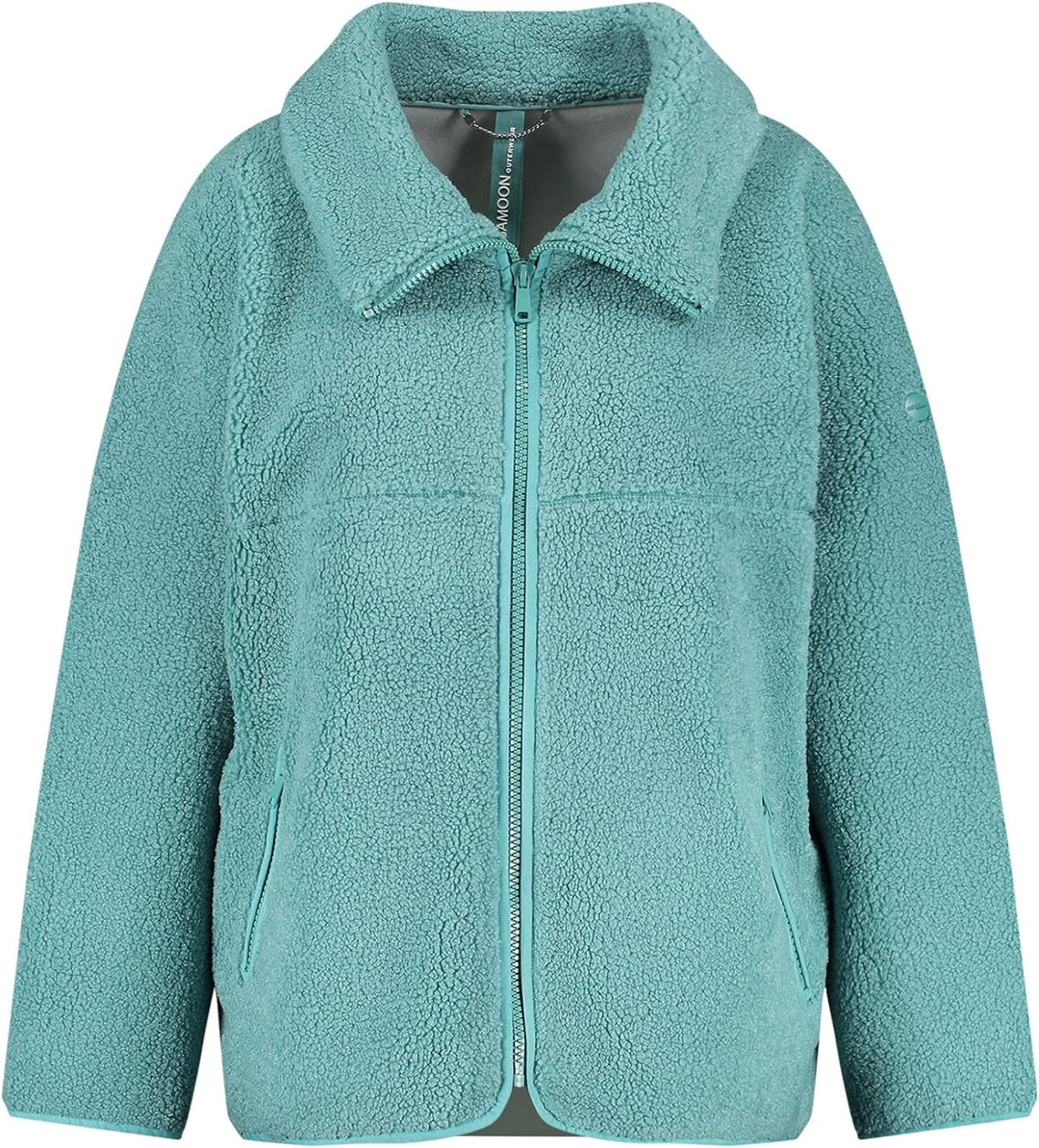 SAMOON Damen 150011-21504 Outdoorjacke Wolle, Powder Blue, 54