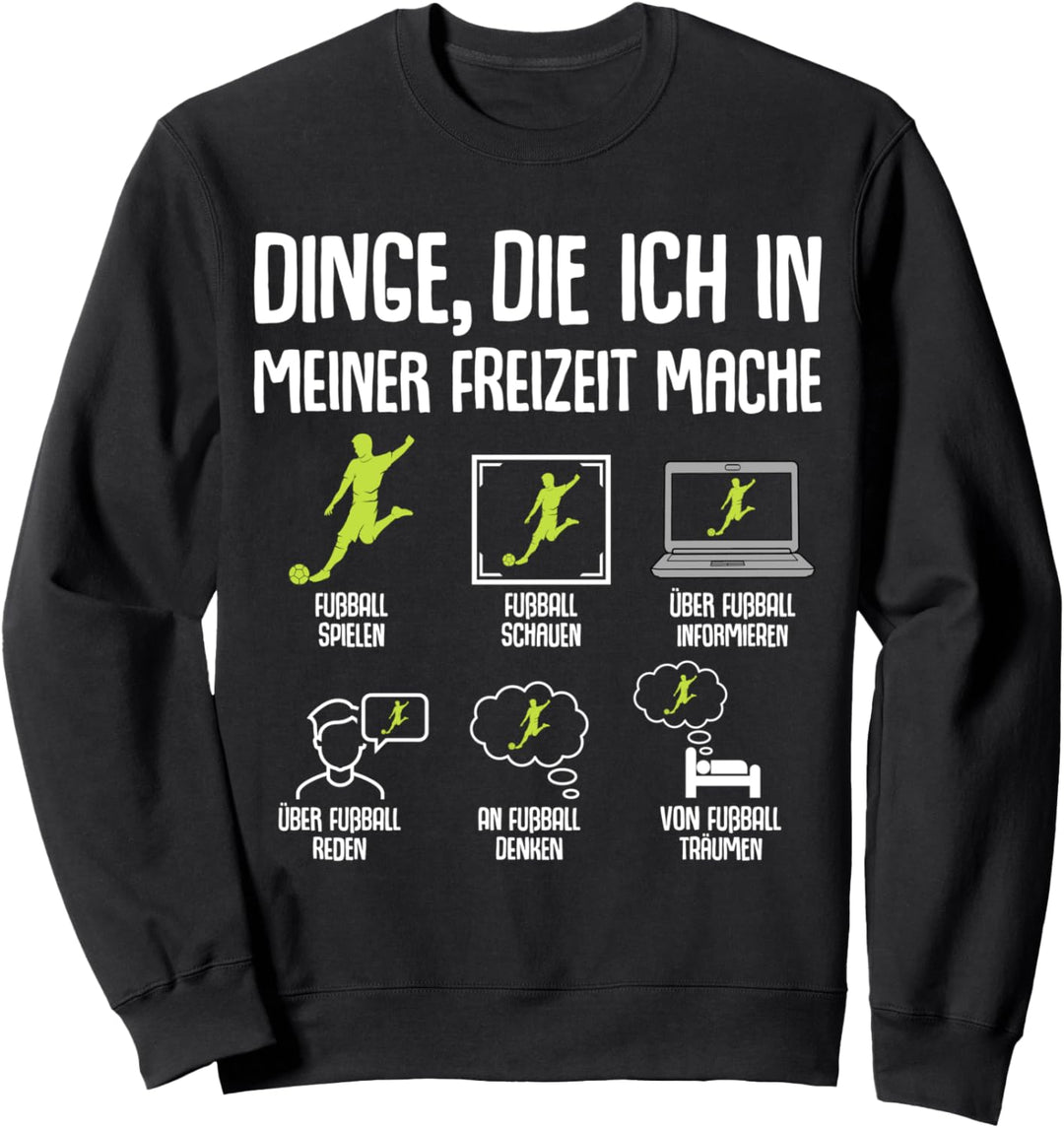 Fussball Fussballer Jungen Kinder Herren Sweatshirt