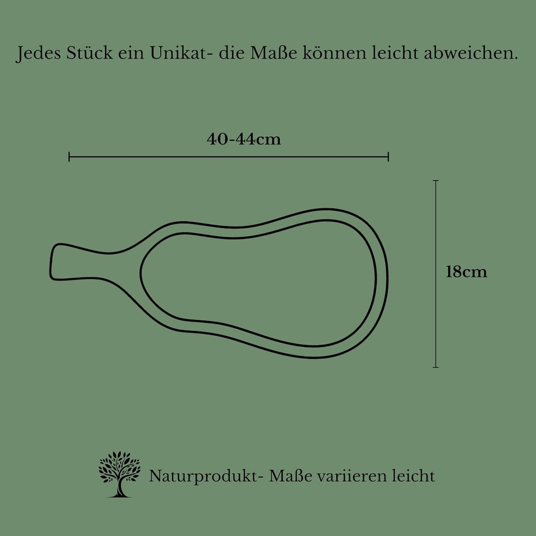 Schneidebrett Olivenholz - massives Servierbrett Holz Olivenholzbrett antibakteriell - Holzbrett Küc
