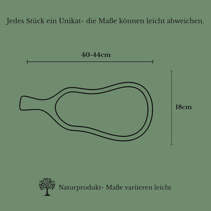 Schneidebrett Olivenholz - massives Servierbrett Holz Olivenholzbrett antibakteriell - Holzbrett Küc