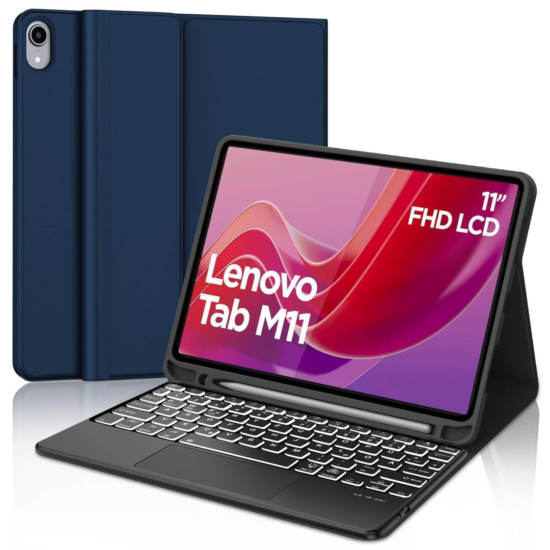 WINCHKING Hülle Mit Tastatur Für Lenovo Tab M11 2024, Hülle Tastatur Für Lenovo Tab M11 Tb330 11 Zol