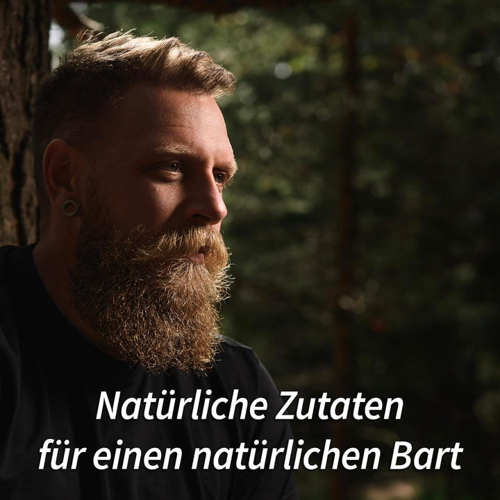 Bear Family Bartöl Herren - UNSCENTED - pflegt und unterstützt Bart Wachstum - nährreiches Bartpfleg