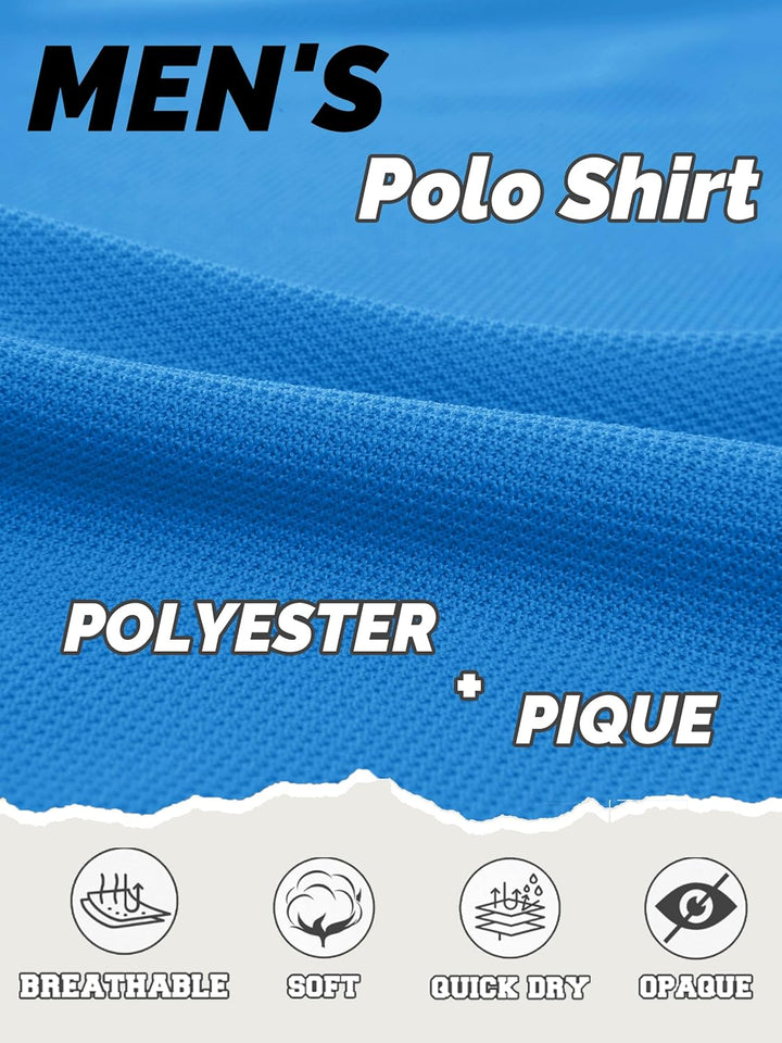 KEFITEVD Polo Shirts Herren Kurzarm Golf Tshirts Schnelltrocknend Army Tshirt Sport Outdoor Poloshir